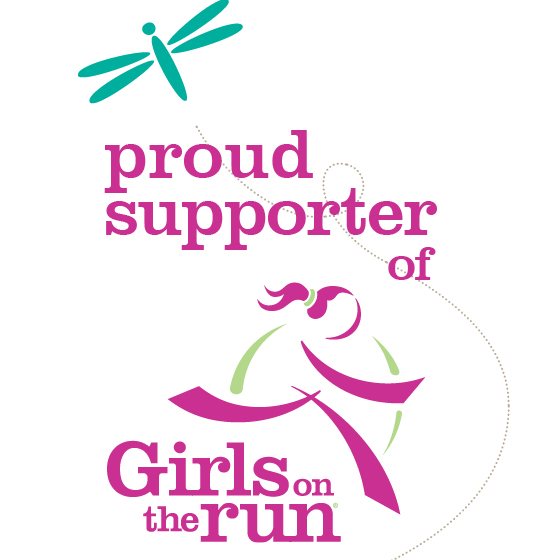 Proud Supporter Badge for Girls on the Run|5K group running|group running joyfully at practice
