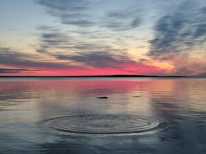 Lake,michigan,sunrise